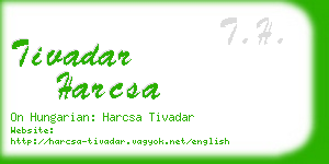 tivadar harcsa business card